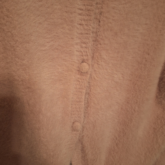 Olivia Skye Fuzzy Soft Cardigan Sweater Tie Front Ladies XL Quiet Luxury Cozy - Picture 6 of 6